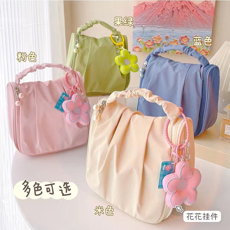 吾家婚品珍珠花朵化妆包结婚伴手礼伴娘手提包礼品袋礼袋喜糖袋子|undefined