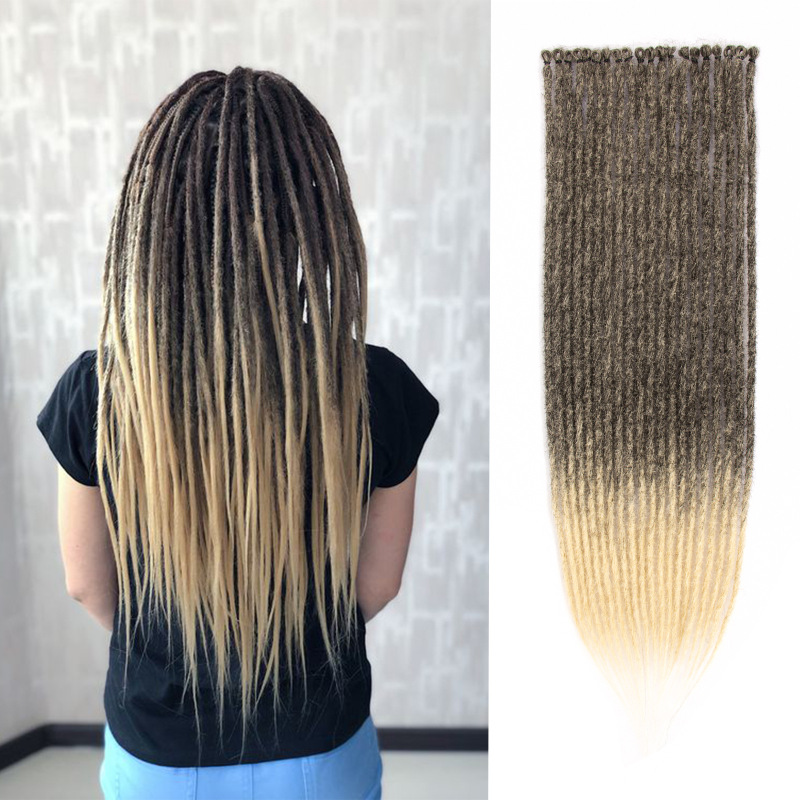 Amazon Tem Xiyin ホットセールドレッドヘアヨーロッパとアメリカの白人黒人ドレッドヘアかぎ針編みヘアウィッグ|undefined