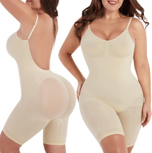 European and American cross-border seamless body-shaping clothes large size women waist belt abdomen buttocks buttocks back back flat angle tight one-piece underwear 
