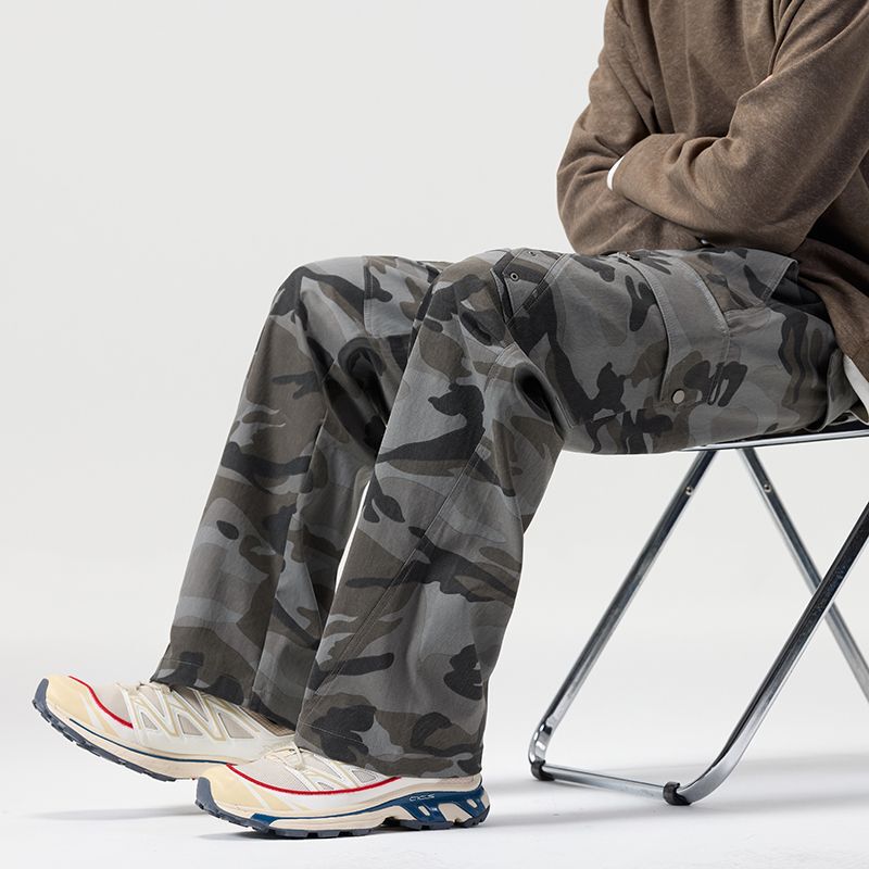 2026 Spring and Autumn New Style European and American Workwear Cotton Loose Straight Casual Pants for Men Trendy Pants Men 2026 Spring and Autumn New Style European and American Workwear Cotton Loose Straight Casual Pants for Men Trendy Pants Men