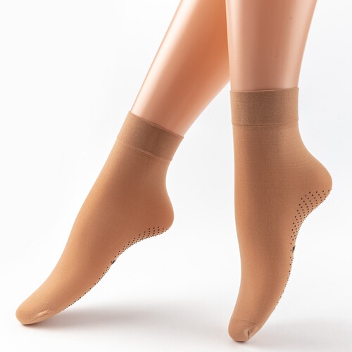 Self-produced and self-sold velvet short stockings, women's massaging soles, medium thick point glue women's stockings, street stall socks, manufacturer wholesale