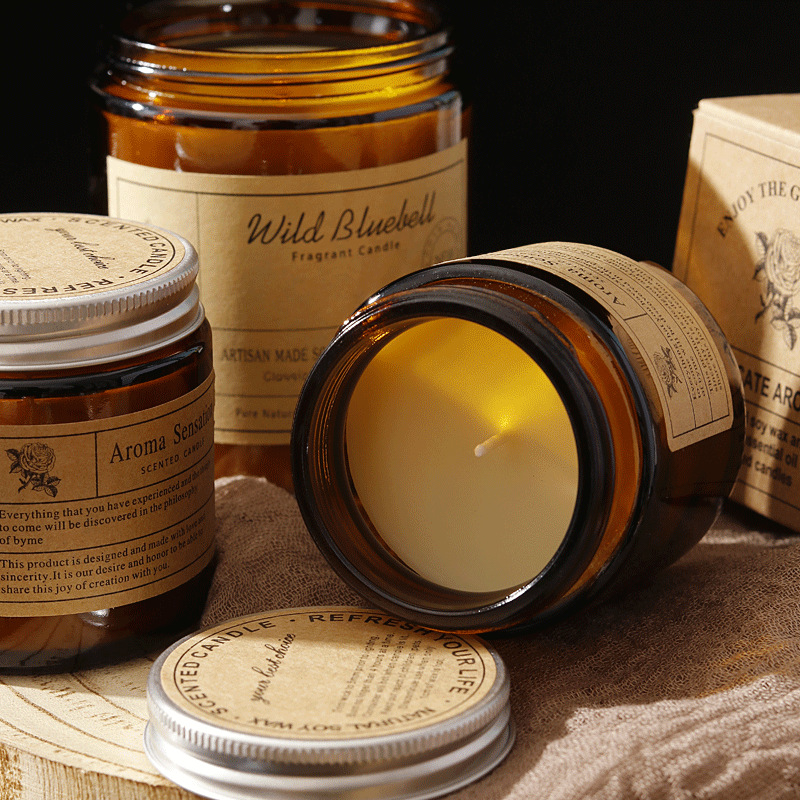 Vela aromática de lujo para el hogar con estuche de regalo_voghion.com