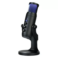 Красочный RGB лампа конденсаторный микрофон компьютерный якорь игровой микрофон живой голос караоке Конференция запись usb микрофон