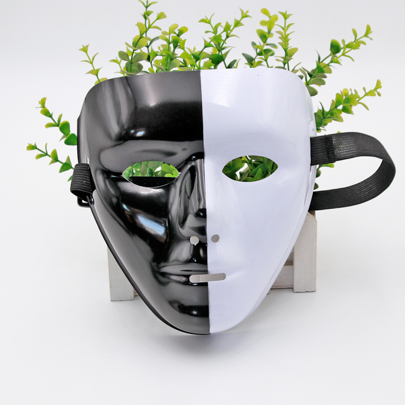 Máscara pintada de hip-hop, hombre y mujer, cara completa, hip-hop, bailarín enmascarado, baile de fantasmas, venganza, vestido de baile callejero