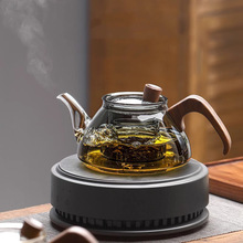 玻璃煮茶壶耐高温高硼硅办公室小型单壶电陶炉烧水泡茶壶茶具套装