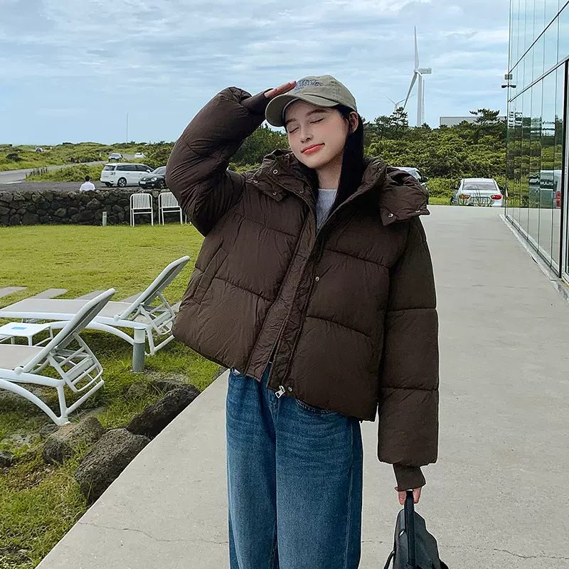 2026年女冬季短款棉服韩版宽松小个子加厚棉衣时尚面包服外套潮