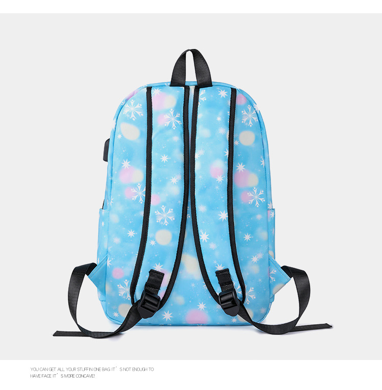 New Fashion Printed for Women's Multifunctional Travel Backpack Sweet Style Junior High School College Student backpack_voghion.com