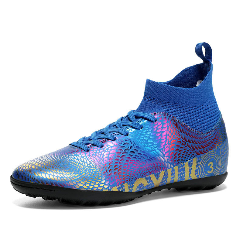 Transfronterizo 31-48 tamaño C Luo zapatos de fútbol de uñas largas y cortas zapatos de competición para estudiantes adultos de alto rendimiento entrenamiento zapatos de fútbol