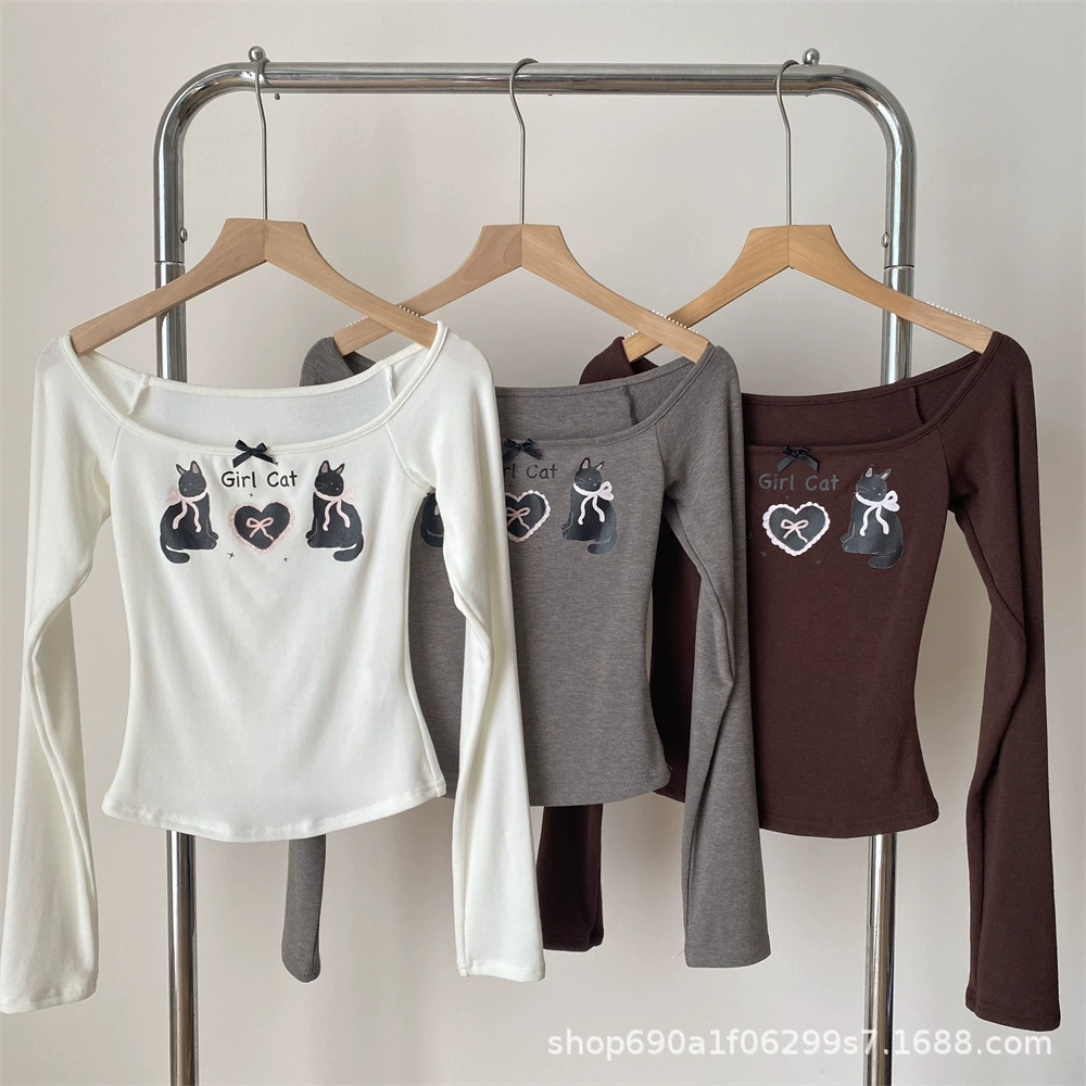 Футболка с принтом котенка