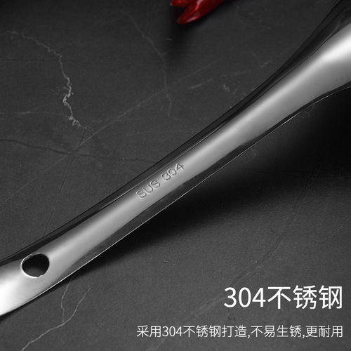 304 stainless steel Chinese rice spoon, thickened large spoon, household rice serving spoon, hotel canteen male spoon, serving spoon