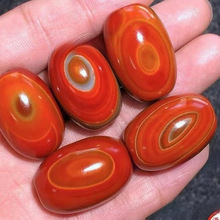天然战国红玛瑙桶珠吊坠战国红缠丝玛瑙鼓珠桶珠玛瑙天珠手串饰品