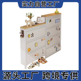 钢制鞋柜防尘家用门口多层储物柜入户玄关大容量收纳柜金属鞋架