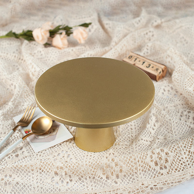 Plataforma de postres dorados de estilo nórdico, decoración creativa de ins de boda de estilo occidental, tienda de postres, bandeja de pastel, mesa de exhibición
