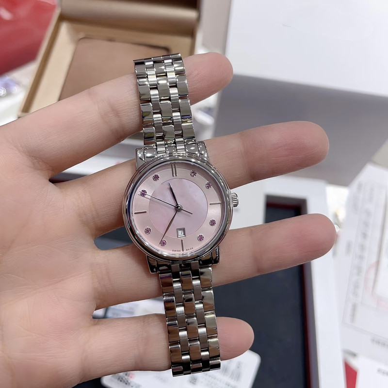 New Carson Zhen series watch women's T122 quartz watch 316L fine steel mother's watch pan Tianjia watch generation hair