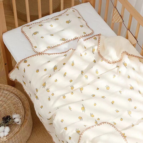 4-layer pure cotton gauze lace blanket kindergarten baby nap blanket children's blanket newborn baby blanket towel quilt