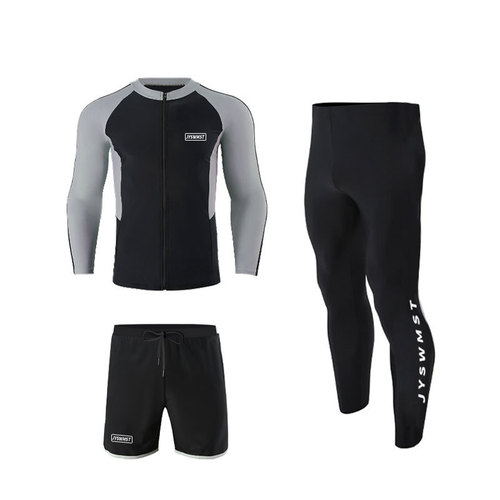 Men's Juyang Swimwear Diving Suit Surfing Suit Wetsuit Jelly Suit Slimming Sun Protection Long Sleeve Long Pants Snorkeling Men