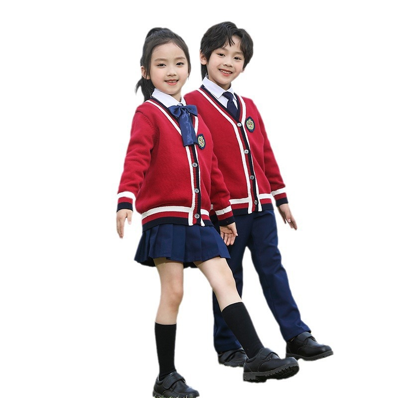 초등학교 유치원 교복 봄 가을 겨울 새로운 영국 스타일 유치원 교복 수업 교복 어린이 공연 합창