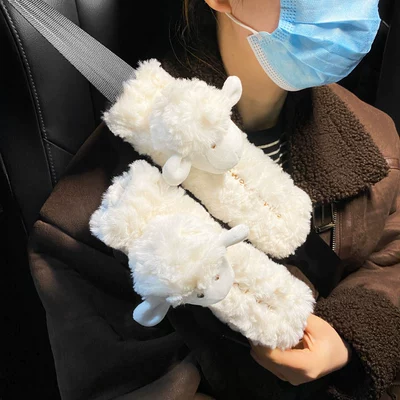 Seat belt shoulder pad Cover Sean Wool Cartoon Seat