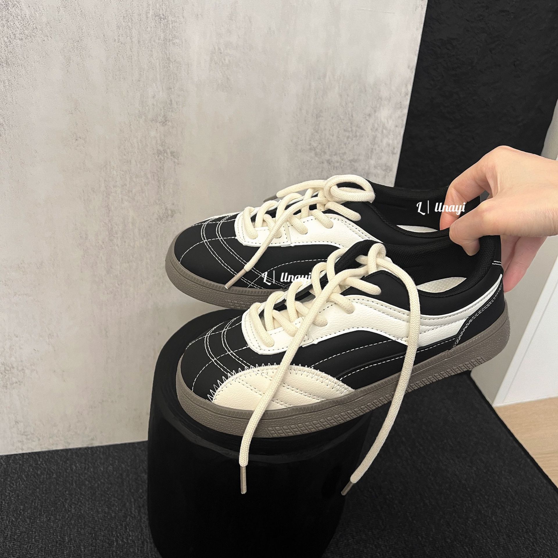 El Lin Yi| 25ss primavera nueva suela delgada ligera casual zapatos de entrenamiento alemán de colores deportivos pequeños zapatos de moda de mujeres