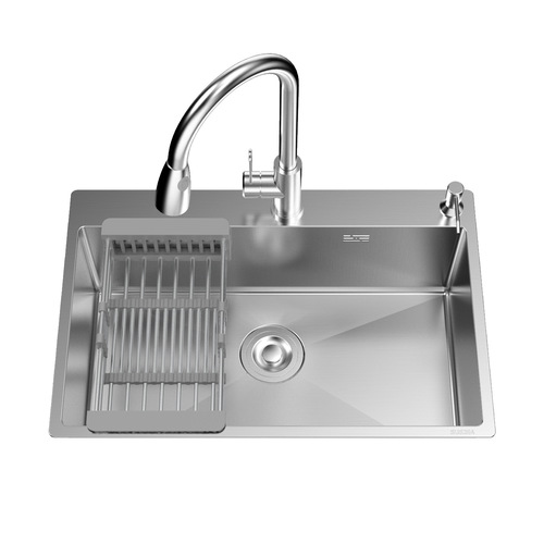 304 stainless steel sink thick vegetable washing basin single sink handmade sink dishwasher basin single sink washing basin
