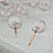 跨境货源盒装ins风透明图钉隐形按钉DIY装饰照片墙软木留言板大头