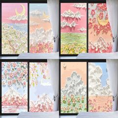 ガラス窓シール遮光トイレの浴室のドアを覗き込むのを防ぐ透明な光を防ぐフロスト窓フィルム