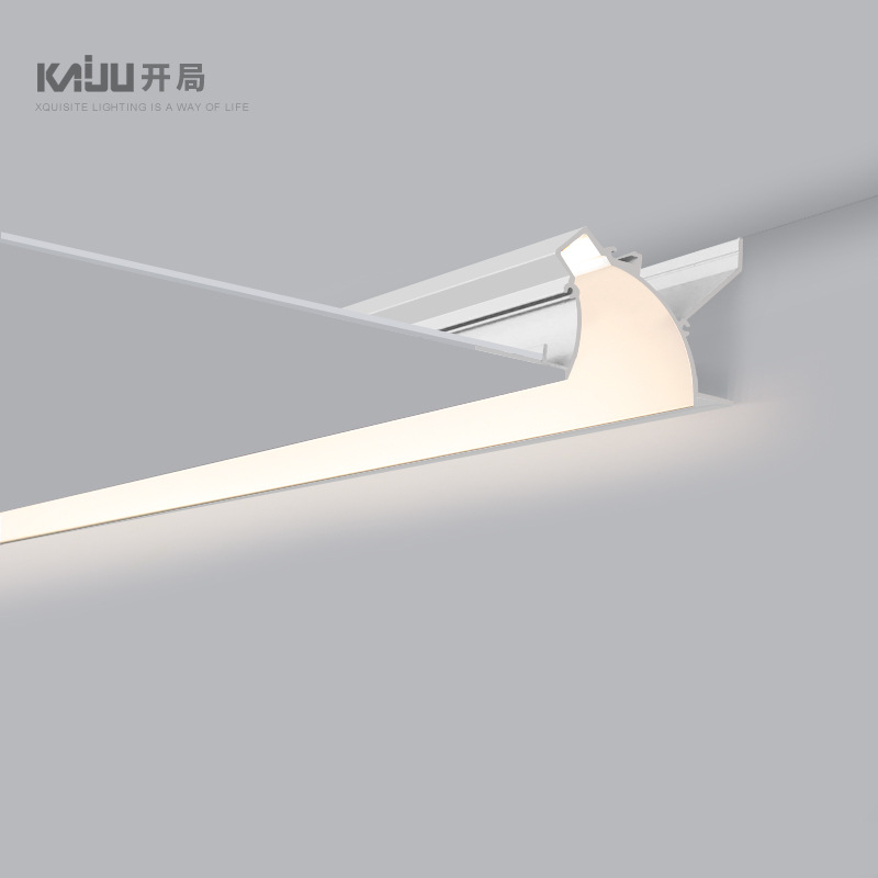 无边框led线性反光槽卧室客厅灯带线条灯无主灯走廊过道回光灯槽|ms