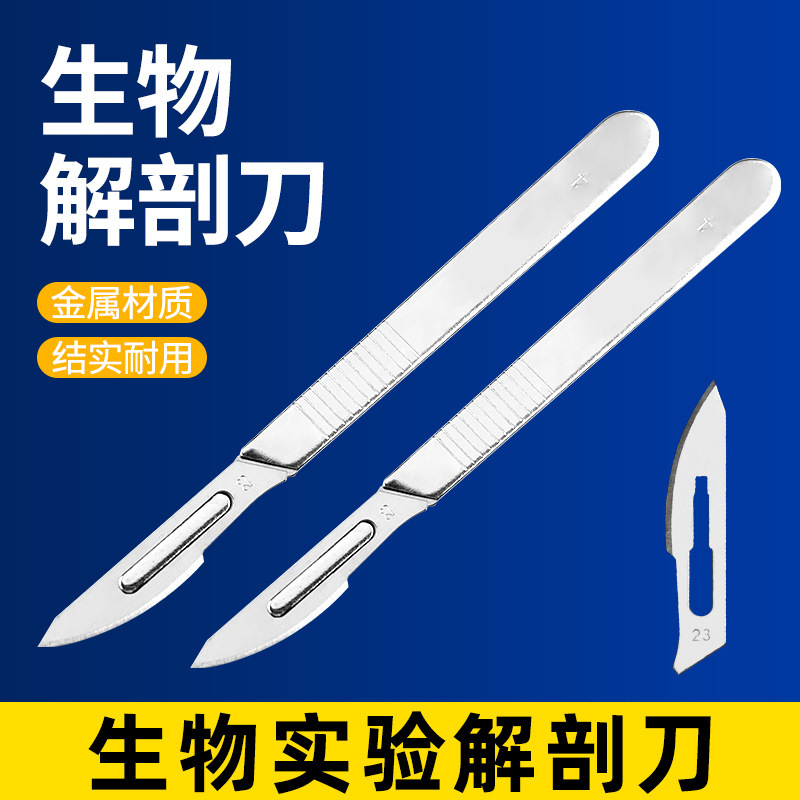 Scalpel (dissecting knife handle + blade) dissecting tool apparatus biological experiment equipment teaching instrument