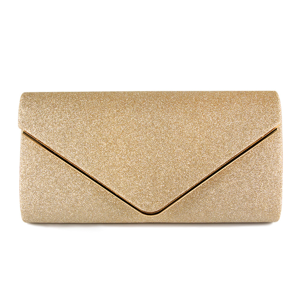 Women's Small Flash Material Solid Color Fashion Square Magnetic Buckle Envelope Bag display picture 3