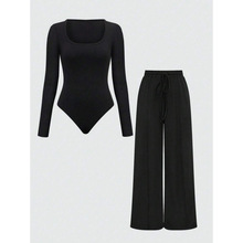 R 32586 Milk Silk Square Neck Jumpsuit ţ��˿������������