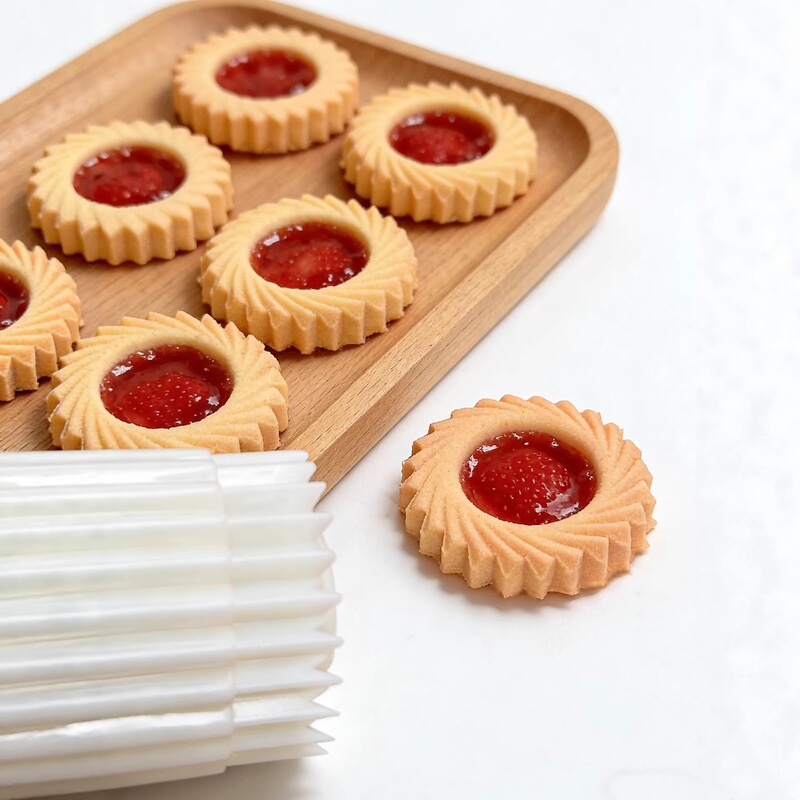 3D flower petal cookie mold, press-type home baking tool, non-stick jam cookie mold for pomelo tarts