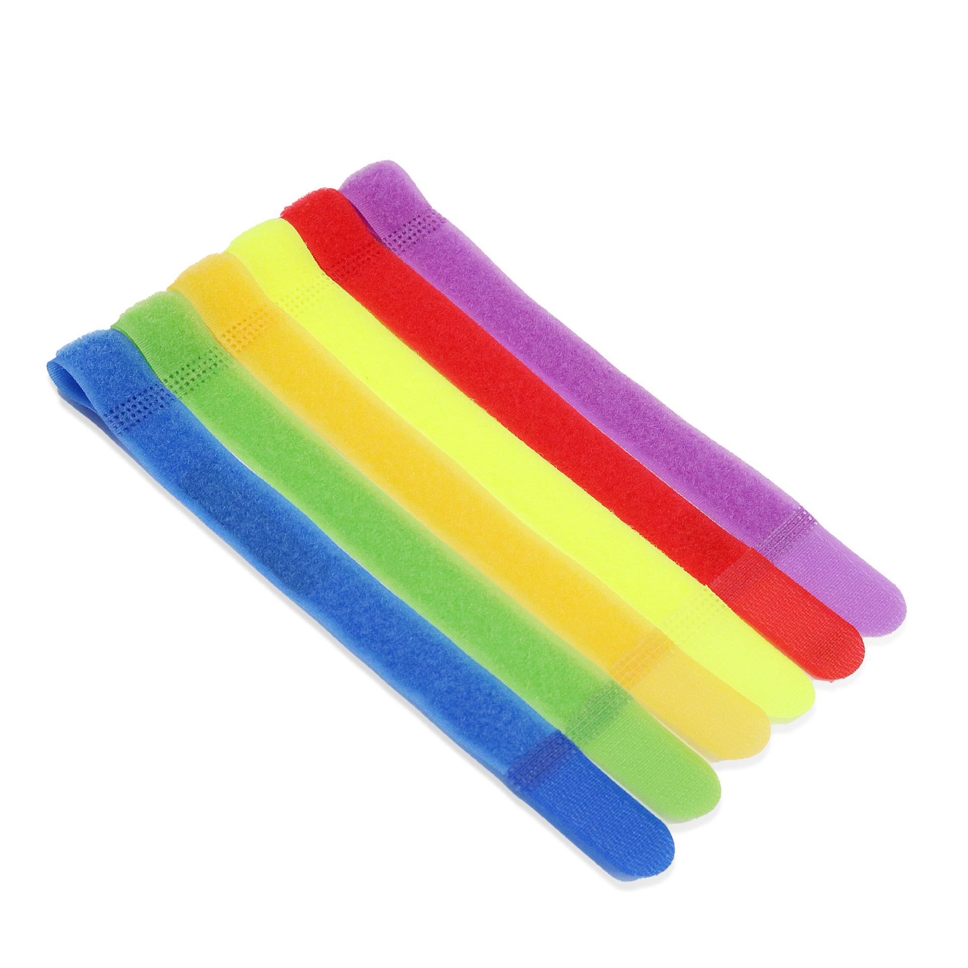 不掉毛魔术贴扎带束线自粘 防丢P型双面捆绑带数据线收纳好p型魔