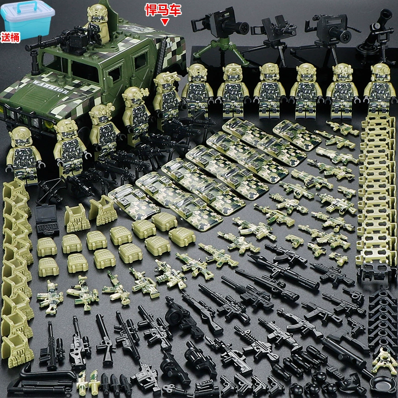 Конструктор с минифигурками (Lego) — военные и полиция, солдаты, техника и аксессуары, наборы