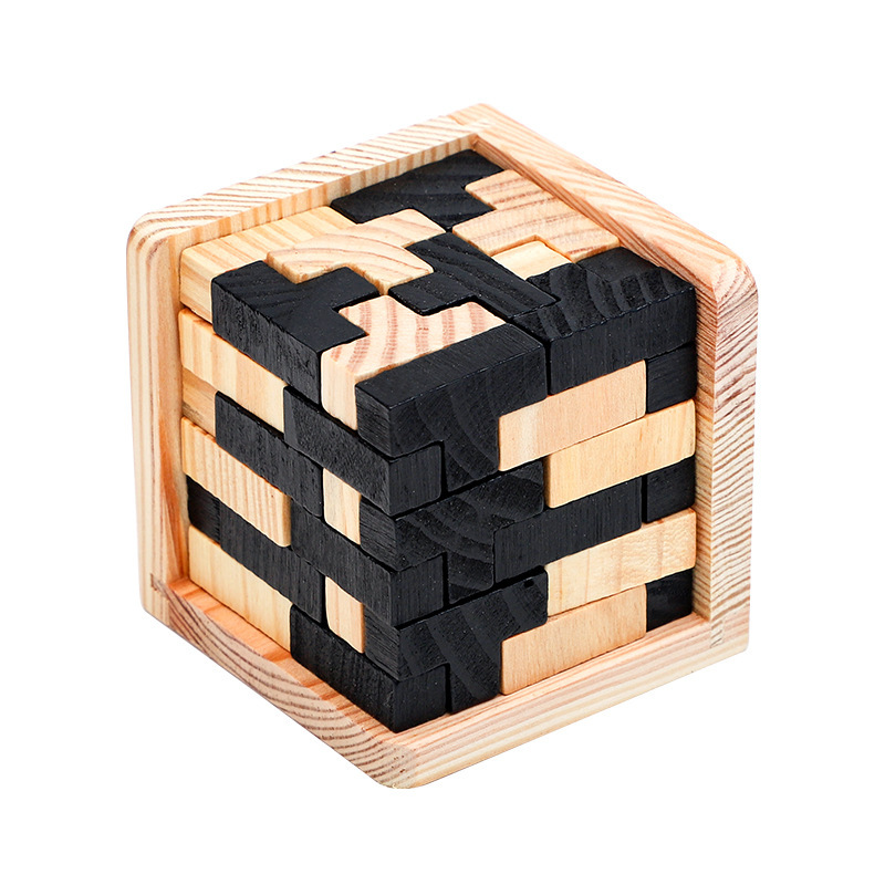 3d立体焼脳益智解錠解凍玩具54l孔明錠魔斗54t魯班錠子供玩具|undefined