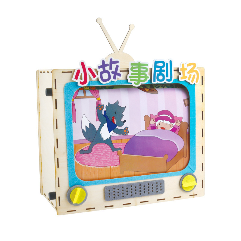Kindergarten rincón de idiomas Story TV muñeca casa Materiales regionales clase media y grande área de lectura juego casero material didáctico