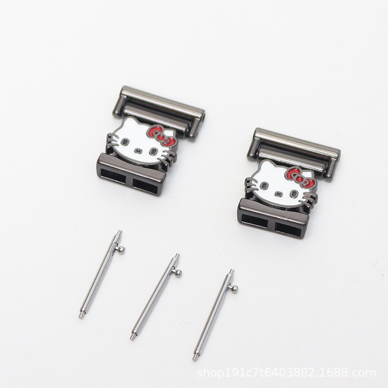 Mèo Kitty Epoxy mới - Đen / Giao diện 18mm (kèm kim tháo nhanh)