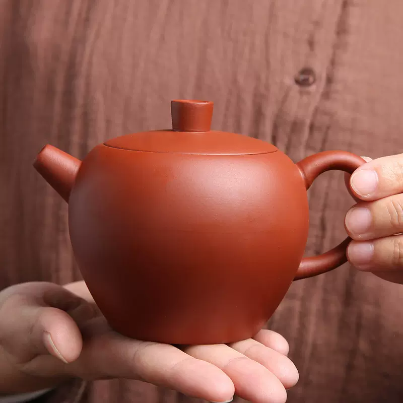 原矿朱泥紫砂壶手工小品壶泡茶壶功夫简约大红袍单壶大容量家用