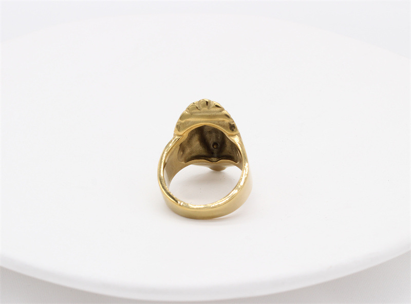 Rings Classification Wholesale Jewelry Retro Punk Pharaoh 304 Stainless Steel 18K Gold Plated Rings