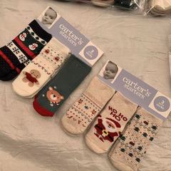 Cartersカーター乳幼児赤ちゃん靴下綿靴下床靴下毛輪子供靴下男女赤ちゃん中筒靴下