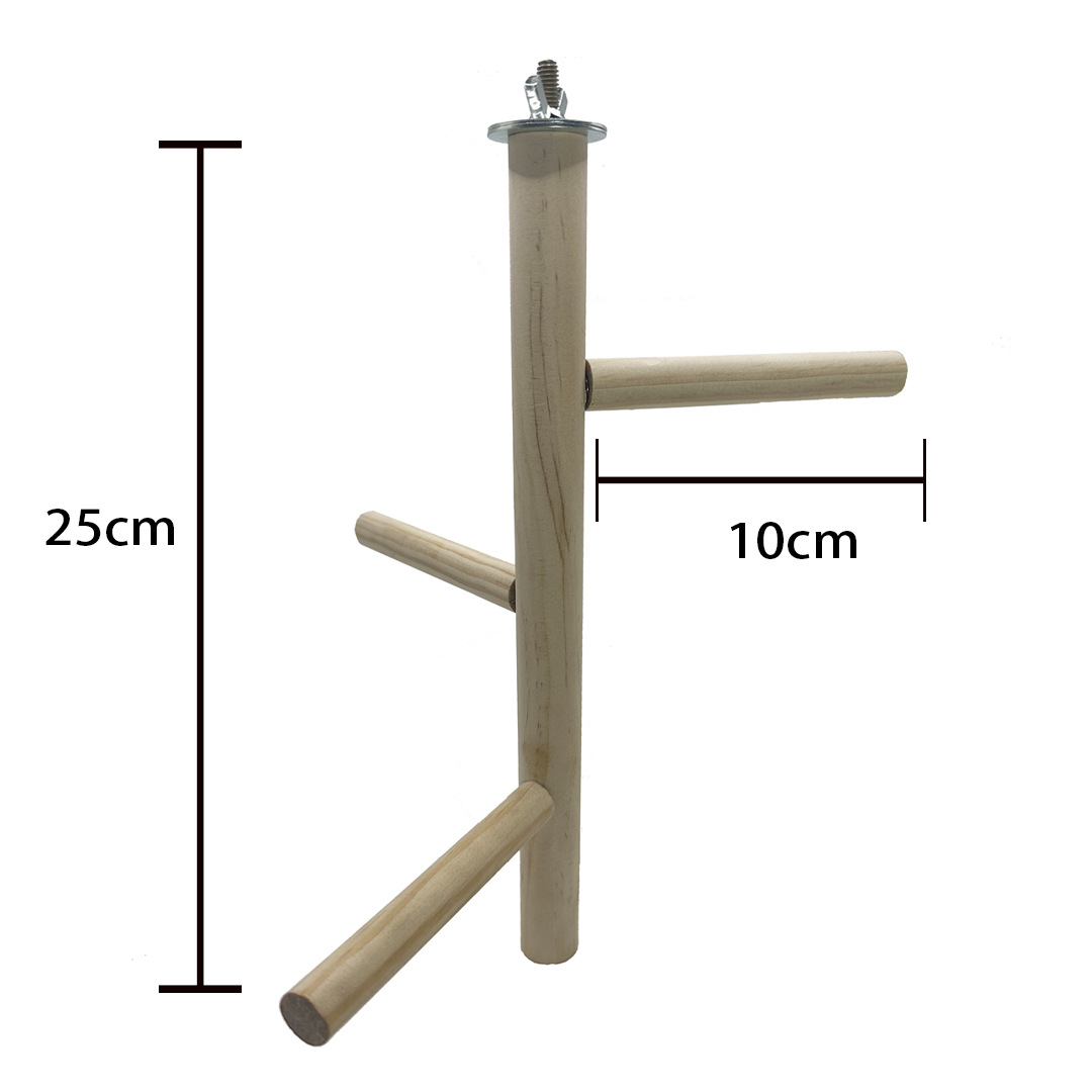 Percha de Madera Natural para Loros Para Molar Garras para Jaulas de Pájaros image 51