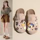 Vintage Birkenish Half Slippers for Women 2025 Spring New Outfit Soft Sole Comfortable Cave Shoes Cartoon Toe Slippers