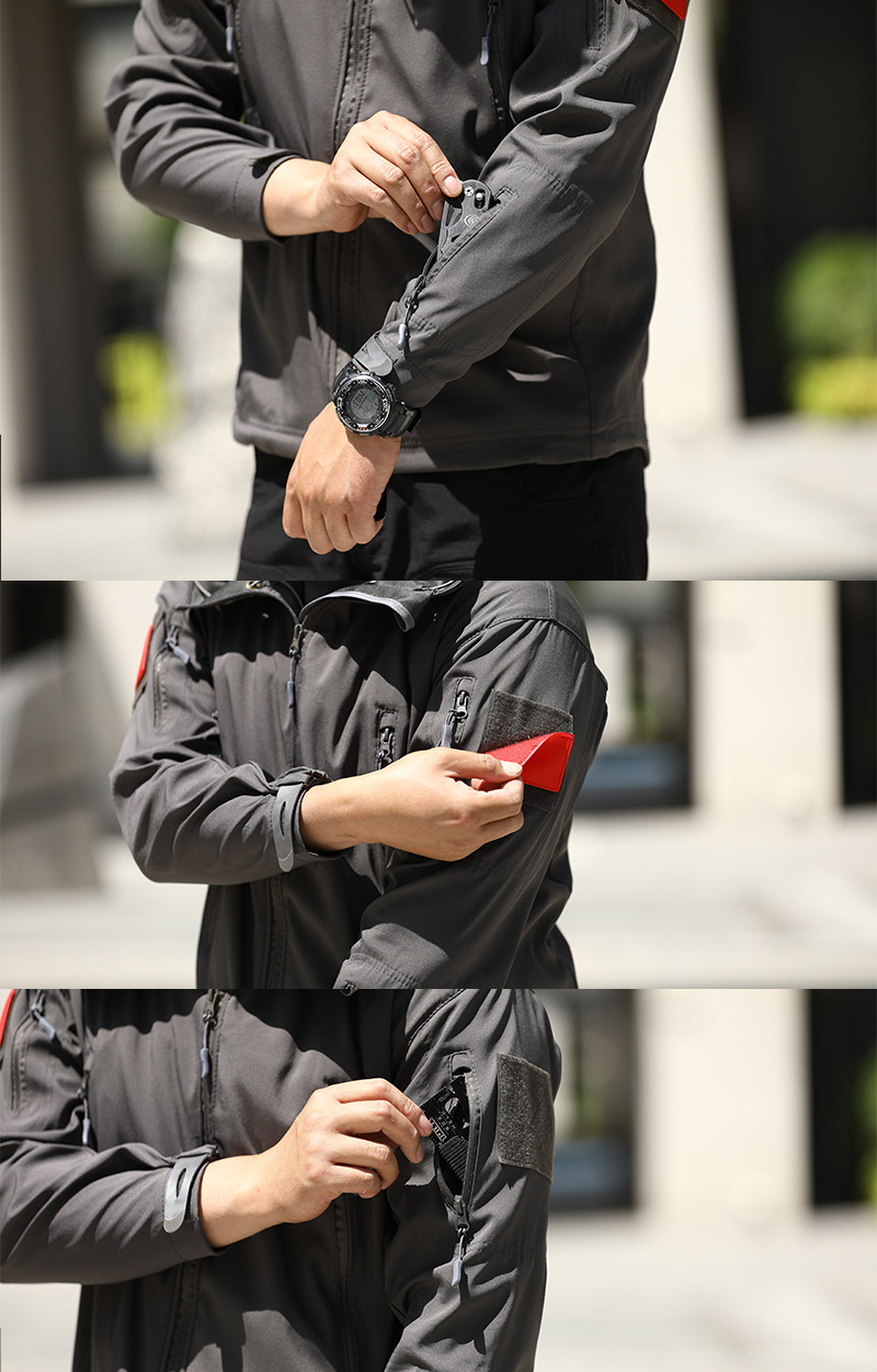 Men's Clothing shark skin soft shell jacket camouflage hooded fleece jacket waterproof wind mountaineering warm jacket winter_voghion.com