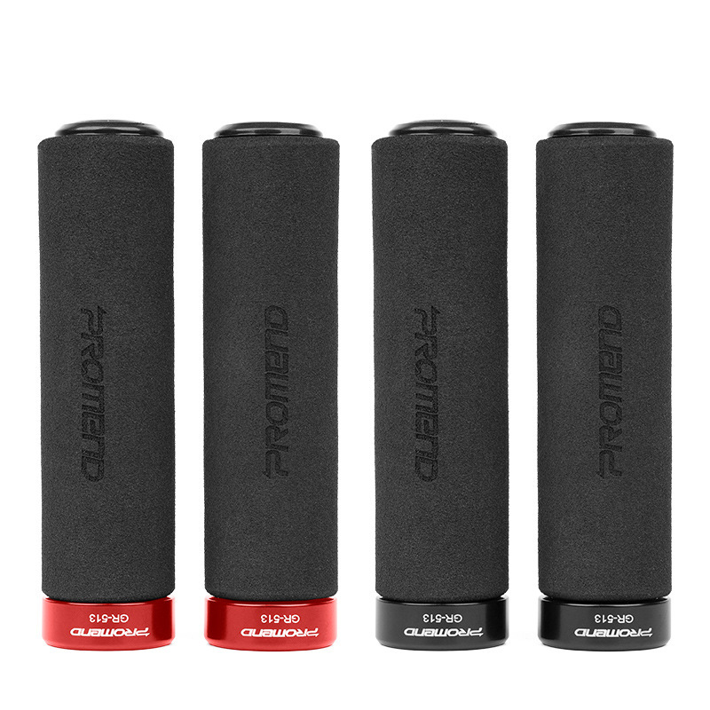 PROMEND bicycle handlebar grips 513 single-sided lockout mountain bike grips, non-slip, sweat-absorbing foam gloves.
