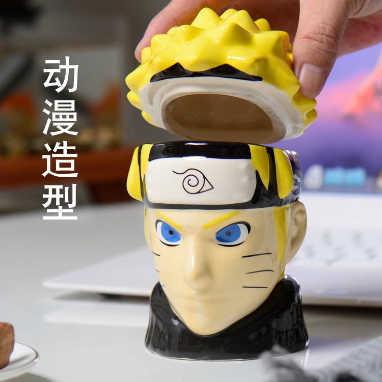 Fábrica Naruto NARTUO Taza de cerámica Naruto Taza de agua con forma Naruto Animación creativa Alrededor Naruto Caballo