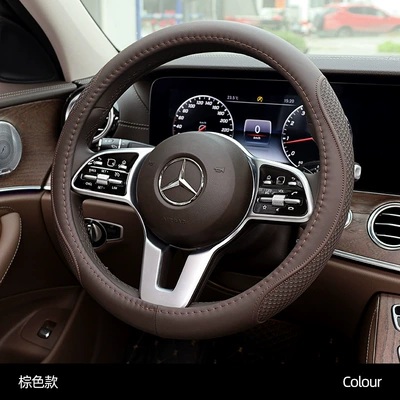 Cover, Car Supplies, Steering wheel cover - round-brown-38cm