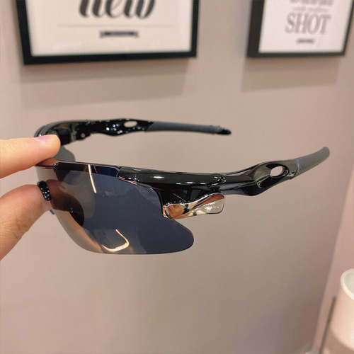 Men's UV Protection Sunglasses Outdoor Sports Glasses Bike Anti-Wind Aviator Sunglasses Cycling Women's Eye Protection 9206