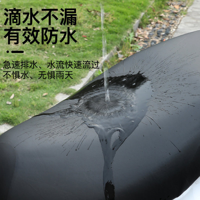 Electric Vehicle Motorcycle Seat Cushion Cover Waterproof Sun Protection Rainproof Thickeneded Leather Battery Vehicle Seat Cover Universal Seat Cushion Cover