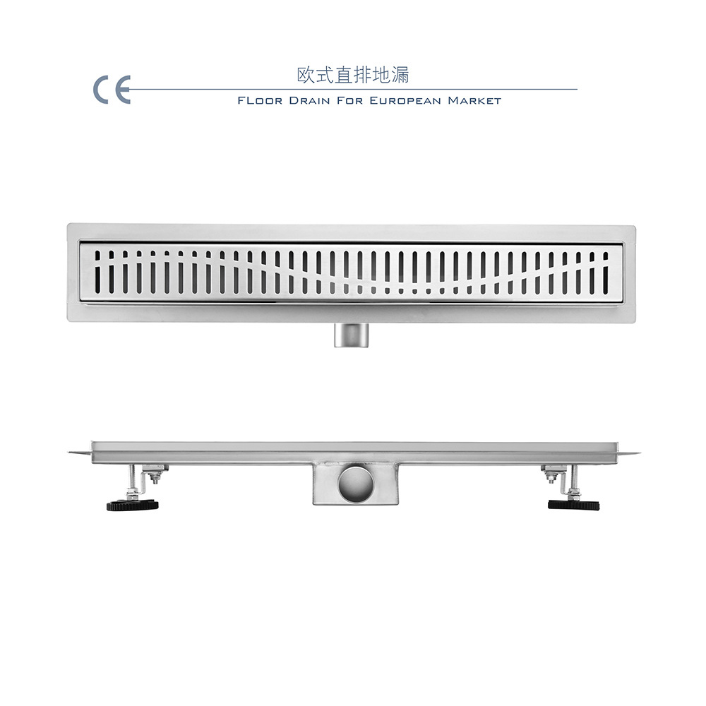 欧式不锈钢304侧排同层地漏快速排水大排量酒店家用浴室CE