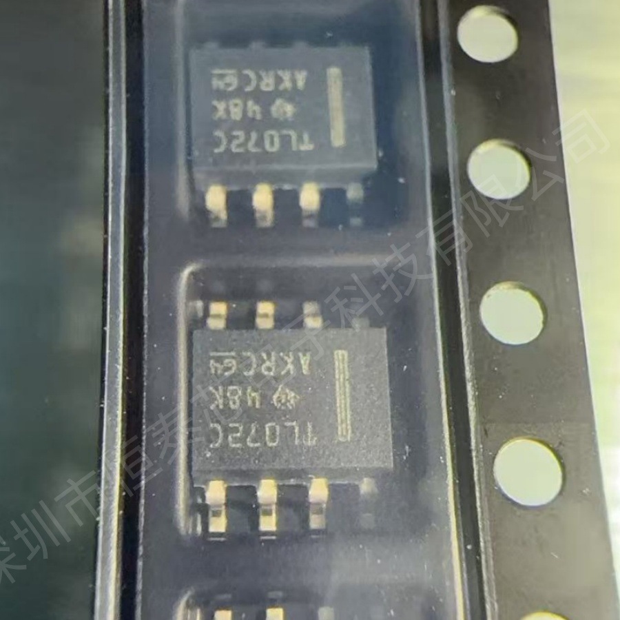 TI新版丝印 TL072CDR FET输入运放 放大器组数2 SOP-8 低噪声ic