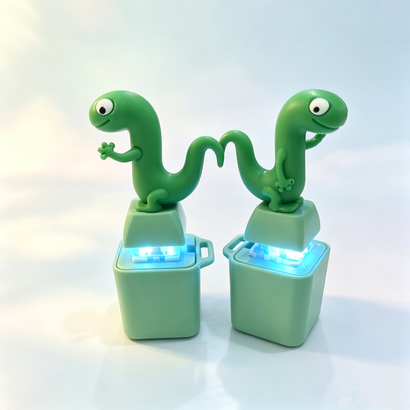 Cross-Border Seagull Frog Button Light-Up Sound-Making Electronic Pendant Keychain Little Duck Button Toy Stress Relief Toy